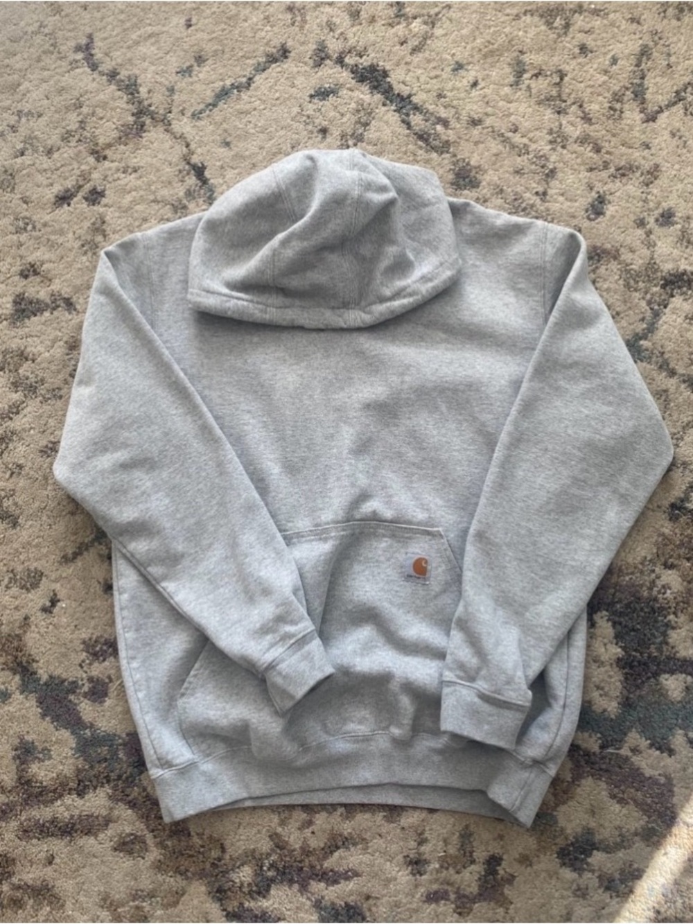 Carhartt Light Gray Crewneck Hooded Sweatshirt